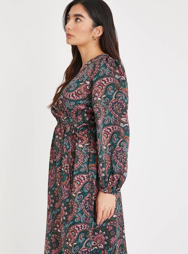 Long paisley outlet dress